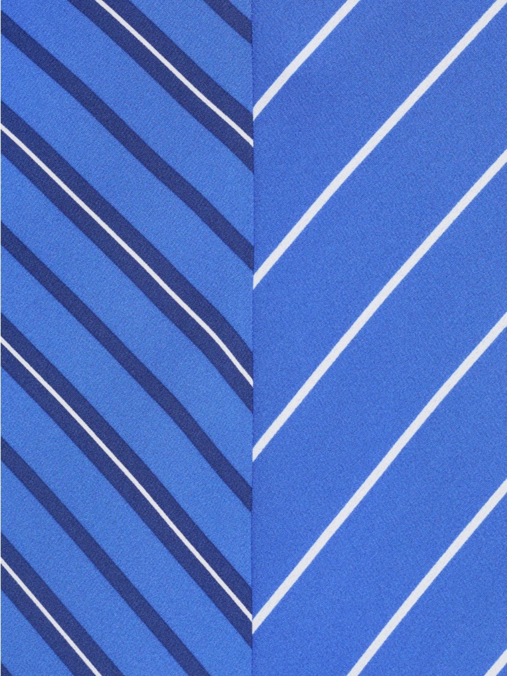 Mango Chevron Stripe A-line Dress In Blue Size Small New NWT - Picture 5 of 8